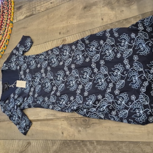Johnny Was Jade Luna Meadow Embroidered Floral Mesh Midi Dress S NWT Johnny Was Jade Luna Meadow Embroidered Floral Mesh Midi Dress S NWT